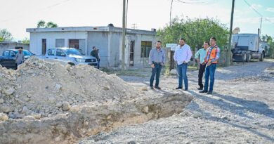 Carlos Villarreal supervisa avance de obras del Plan “Prendamos Monclova”