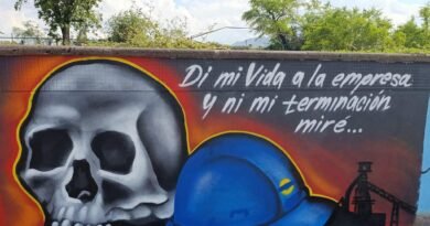 Un mural que llora por AHMSA y su gente